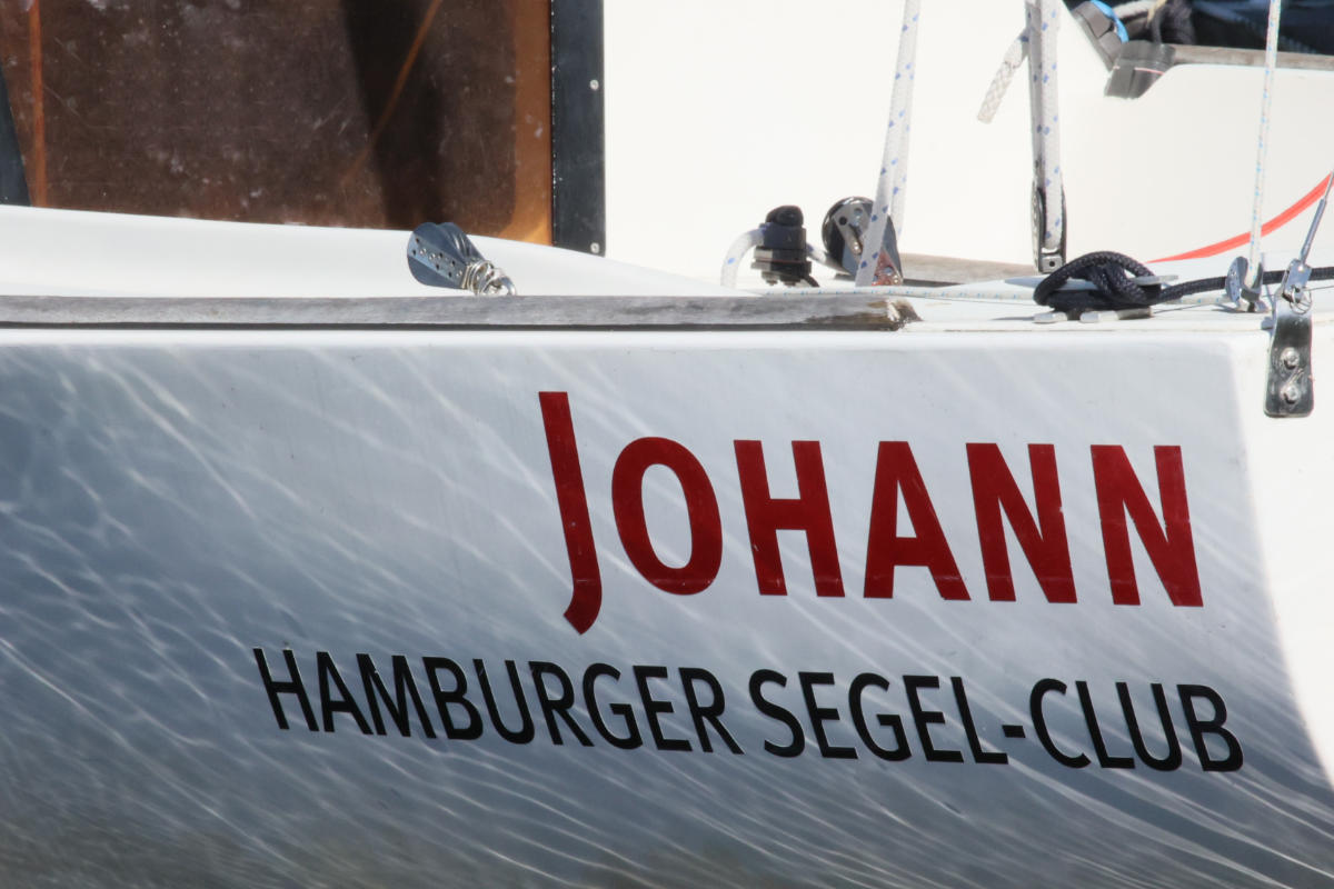 Ausschnitt Boot Johann vom Hamburger Segel-Club